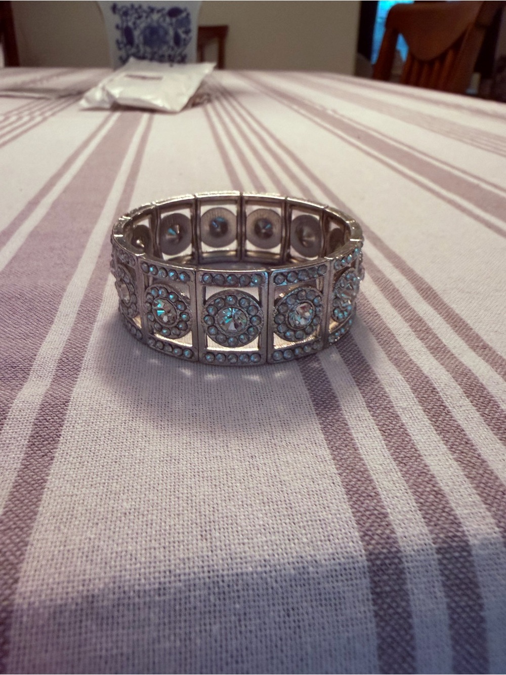 Crystal Accent Silver Stretch Bracelet - Women's Jewelry
